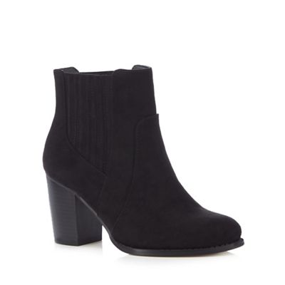 Black wide fit boot heels
